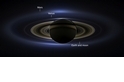 NASA發表從土星看到的地球影像