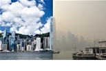 「咳咳！」霧霾籠罩香港天際線