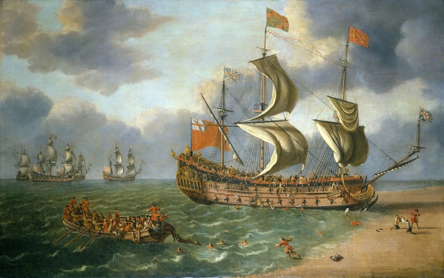 裝配有50門大砲的皇家巡防艦格洛斯特號（H.M.S. Gloucester）於1682年撞上沙洲沉沒。這場災難可說是日後英王詹姆士二世退位的肇因之一。PHOTOGRAPH VIA WIKIEMEDIA COMMONS 