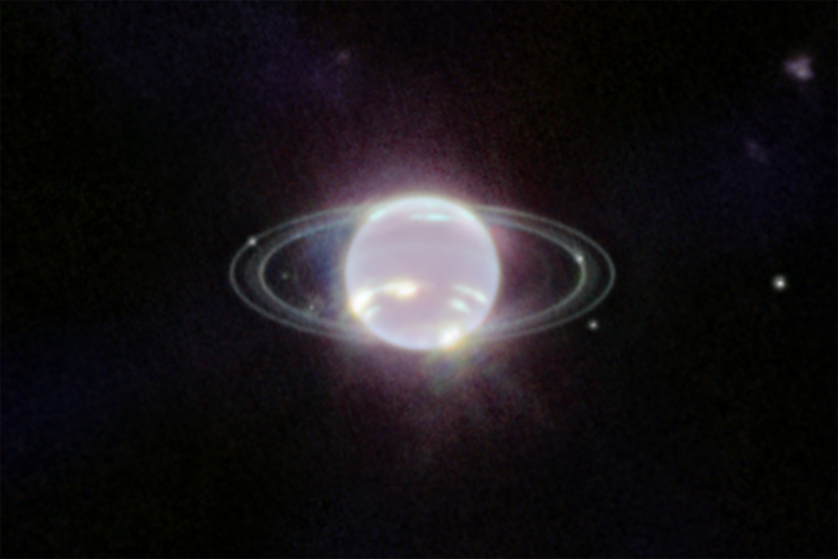 韋伯拍攝到最清晰的海王星行星環圖像。