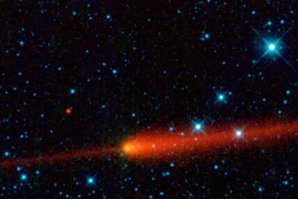 65P/Gunn彗星的影像，由NASA的廣域紅外線巡天探測衛星  Wide-field Infrared Survey Explorer（WISE）拍攝。圖片來源： NASA