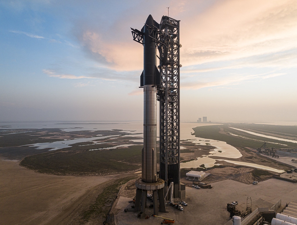 星艦試飛任務，攝於2023/4/15。圖片來源：Official SpaceX Photos（CC BY-NC 2.0）