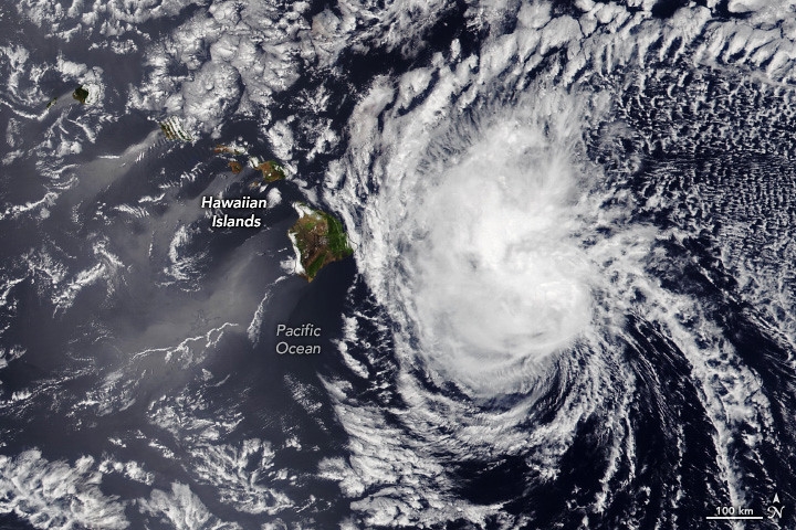 2023年7月18日，太平洋熱帶風暴。圖片來源：NASA