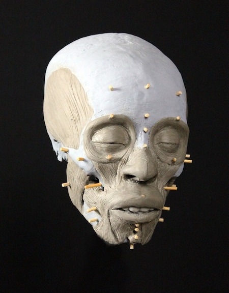 尼爾森以冰少女顱骨的3D列印複製品來重建她的臉部。整個過程耗時十週。PHOTOGRAPH BY OSCAR NILSSON 