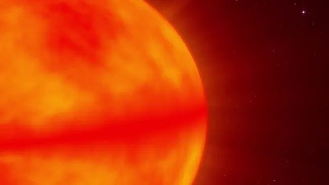 紅巨星的核心可能隱藏著宇宙爆炸初期就形成的微小黑洞。圖片來源：Live Science。