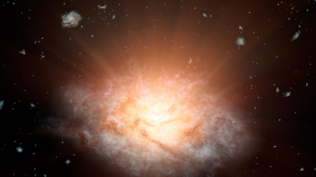 迄今最亮的星系：亮度相當於300兆個太陽