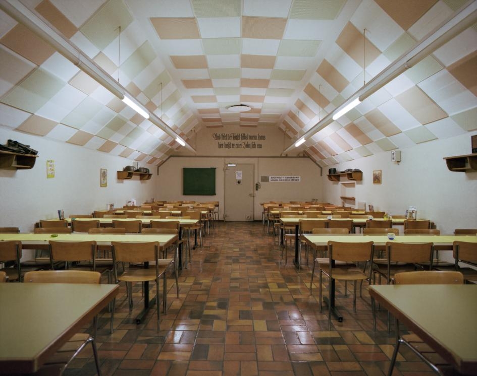 弗格爾斯碉堡的士兵餐廳。 PHOTOGRAPH BY RETO STERCHI