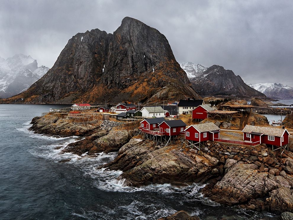 海天一色：挪威的漁村