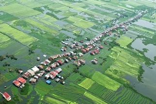 柬埔寨的水災