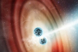 合併的中子星似乎產生了超光速噴流