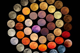 月亮的多彩色調