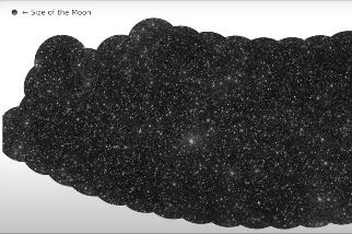 圖片中的白色星點不是恆星或星系而是黑洞