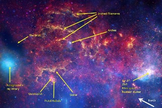 韋伯觀測到銀河系中央區域的神秘暗星雲