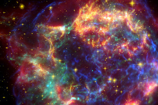 大規模超新星爆炸，釋放生命組成成分！