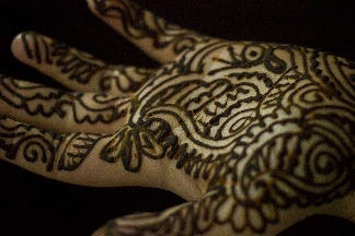 印度的指甲花彩繪