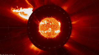 太陽軌道載具觀測到大規模的太陽噴發