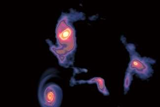 ALMA拍攝到銀河系中心附近的螺旋狀原恆星盤