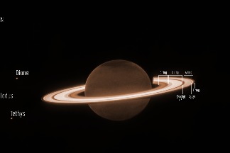 土星環在韋伯對土星的觀測中閃耀