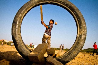 印度鄉村的板球