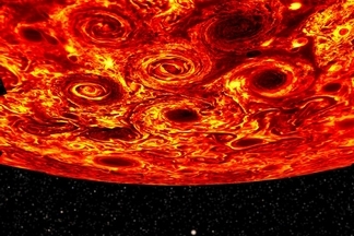 朱諾號太空船傳回木星最新影像，驚見巨大氣旋群聚！