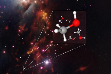 探索原恆星周圍的有機化學，發現罕見重甲醇