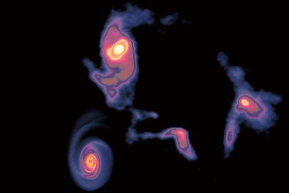 ALMA拍攝到銀河系中心附近的螺旋狀原恆星盤