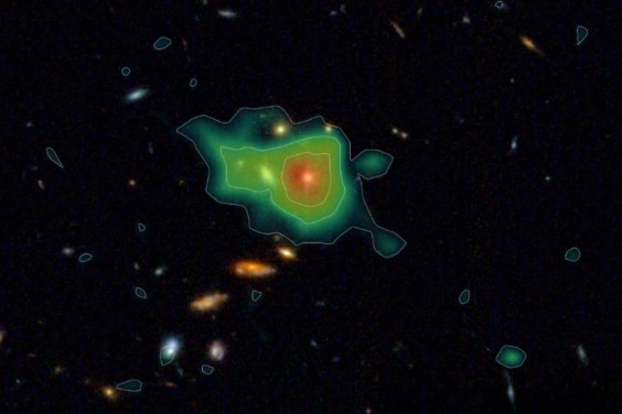 發現宇宙形成初期星系周圍的巨大氫氣儲藏庫