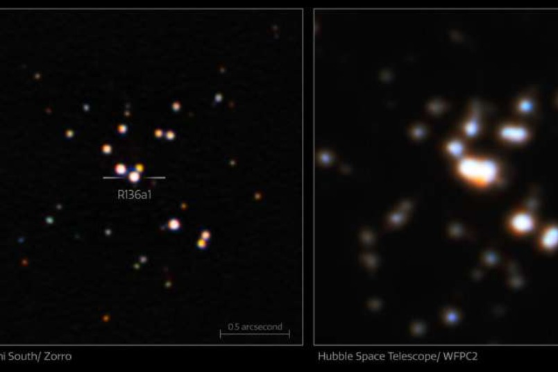 天文學家獲得已知最重恆星最清晰的影像